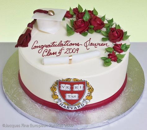 Harvard Graduation Cake Harvard Graduation, Graduation Cake Designs, Dream College, Graduation Cake, Cake Images, Harvard University, Graduation Cakes, Occasion Cakes, Food Decoration