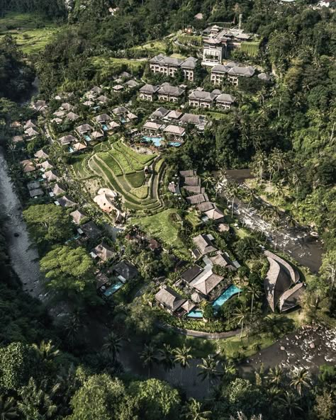 A Ritz Carlton Reserve, Mandapa Bali — North South Travels Chaos Architecture, Resort Design Plan, Hotel Landscape, Resort Plan, Jungle Resort, Resort Architecture, City Layout, Hills Resort, Eco Hotel