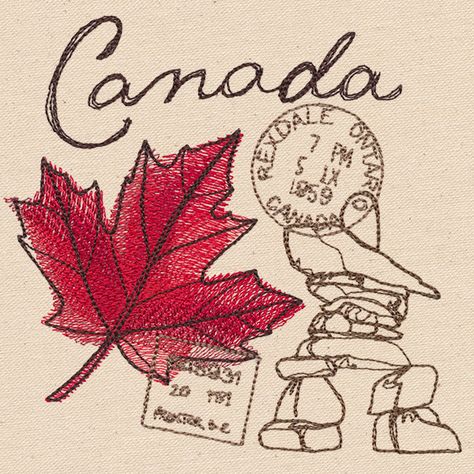 Passport to Canada | Urban Threads: Unique and Awesome Embroidery Designs Vinyl Cafe, Waffle Weave Towels, Towel Design, Urban Threads, Animal Embroidery Designs, H Design, Travel Theme, Cat Items, Towel Kitchen