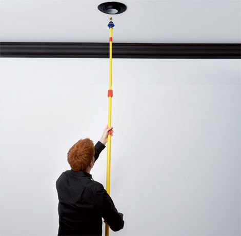 What's the best way to deal with dusting, light-bulb changing and painting in a house with high ceilings that are all but impossible to reach? PMwith a little help from the MythBustersanswers your questions. Cleaning High Ceilings, House With High Ceilings, Bathroom Mold, Ceiling Fan Makeover, Mold In Bathroom, Paint Inspiration, Interior Painting, Popular Mechanics, Lightbulbs