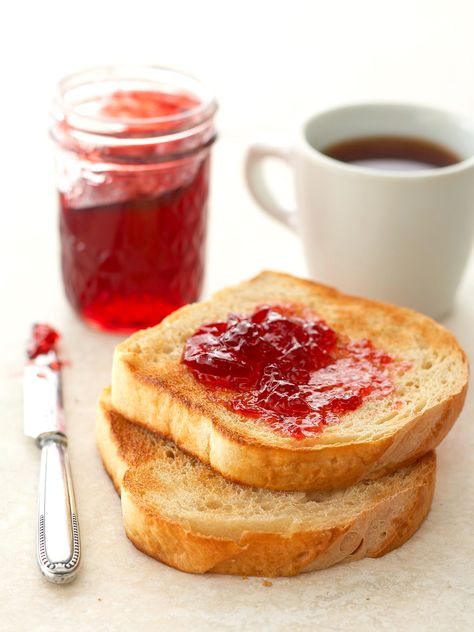 Amoretto Sour, Cherry Jelly Recipe, Sour Cherry Jelly, Breakfast Sketch, Cherry Jelly Recipes, Toast And Jam, Cherry Jelly, Jam Toast, Morning Toast