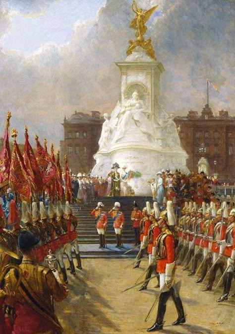 British Patriotism, British Imperialism, Royal Horse, Victoria Memorial, British Army Uniform, Army Poster, Rule Britannia, Horse Guards, King George V