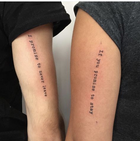 Matching Quote Tattoos, Tattoos With Deep Meaning, Love Quote Tattoos, Couple Tattoos Love, Couple Tattoos Unique Meaningful, Small Couple Tattoos, Cute Couple Tattoos, Couple Tattoos Unique, Female Tattoos