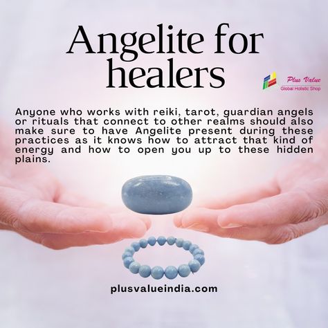 angelite crystal Angelite Crystal Meaning, Angelite Crystal, Crystal Properties, Reiki Healing Crystals, Crystal Healing Bracelets, Crystal Crafts, Crystal Meanings, Reiki Healing, Crystal Stone