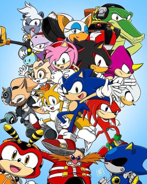 Sonic Family, Sonic Pfp, Sonic Heroes, Silver The Hedgehog, Sega Games, Sonic Franchise, Like Image, Sonic Boom, Sonic Art