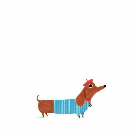 Weiner Dog Doodle, Sausage Dog Illustration, Alex T Smith, Arte Dachshund, Dachshund Illustration, Dachshund Art, Posca Art, 강아지 그림, Dog Wallpaper