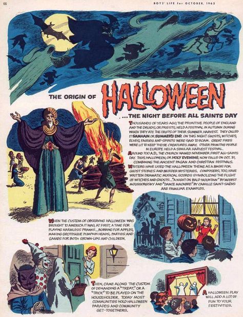 Vintage Halloween Origin Of Halloween, Halloween History, Vintage Halloween Party, Vintage Halloween Images, Elves And Fairies, Halloween Illustration, Halloween Quotes, Season Of The Witch, Halloween Images