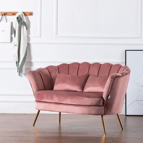 Corin 2 Seater Loveseat Trendy Sofas, Latest Sofa Designs, Velvet Chairs, Pink Living Room, Casa Vintage, Living Room Sofa Design, Room Ideas Bedroom, Pink Velvet, Room Sofa