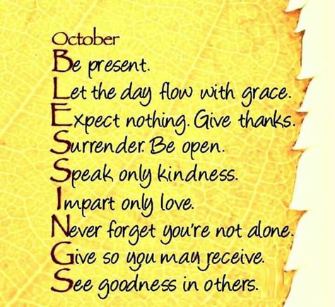 October Blessings October Blessings, Happy New Month Quotes, Autumn Drawing, New Month Quotes, October Quotes, Month Quotes, Blue October, Hello October, Falling In Love Quotes