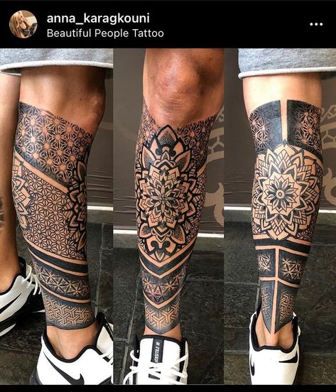 Mandala Tattoo Leg Sleeve, Mandala Puntillismo Tattoo, Geometric Leg Sleeve, Geometric Tattoo Leg Sleeve, Mandala Leg Sleeve, Mandala Leg Tattoo, Tattoo Pierna Hombre, Mandala Tattoo Leg, Calf Sleeve Tattoo