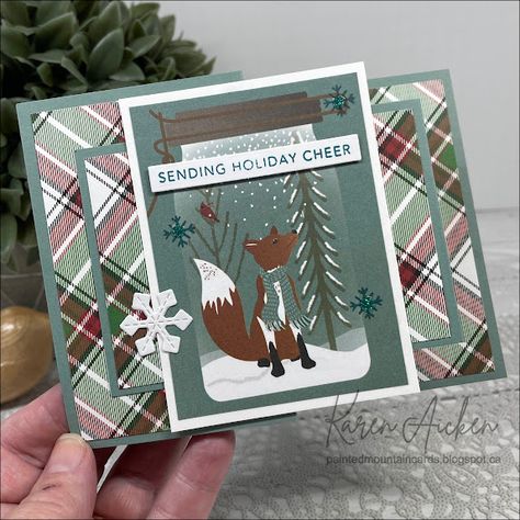 Painted Mountain Cards: Double Z Fold Cards (and Tutorial!) Tri Fold Cards Tutorial How To Make, Christmas Fun Fold Cards, Double Z Fold Card Tutorial, Z Fold Cards Templates, Tri Fold Christmas Cards, Fun Fold Cards Tutorials Templates, Fun Fold Cards Tutorials, Z Fold Cards, Drapery Fold Cards