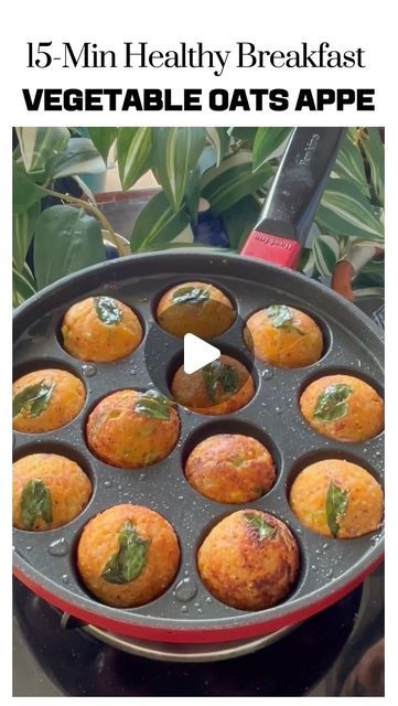 Preetha Athrey on Instagram: "Healthy Vegetable Oats Appe (Paniyaram)  Looking for a quick, nutritious, and delicious breakfast option?   Try these Healthy Oats Vegetable Appe (Paniyaram)! Perfect for busy mornings, this dish gets made in just 15 minutes.   These bite-sized delights are packed with the goodness of oats and a variety of colourful vegetables, making them tasty and wholesome. Whether you’re preparing breakfast for the family or a quick snack, these Oats Vegetable Appe are sure to satisfy.   If want 5 more quick and healthy breakfast ideas, drop a “YES” in the comments!  Give this easy and nutritious recipe a try at home. Don’t forget to follow my channel for more delicious and healthy recipes. Like, share, and comment 😍  Find the detailed recipe in the comments!  [Indian foo Healthy Breakfast Options Indian, Appe Pan Recipes, Oats Recipes Indian Healthy, Oats Breakfast Recipes Indian, Morning Tiffin Recipe, Morning Indian Breakfast, Morning Breakfast Recipes Indian, Morning Breakfast Ideas Indian, Daily Breakfast Ideas