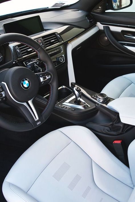 Bmw M4 Interior, Luxury Car Logos, Bmw White, Carros Bmw, Bmw Interior, Bmw Price, Luxury Car Interior, Car Interior Design, Bmw Love