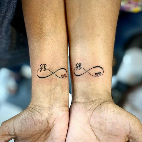 Marriage Tattoo Ideas, Anniversary Tattoos, Skull Couple Tattoo, Marriage Tattoos, Infinity Couple Tattoos, Tattoos Finger, Anniversary Tattoo, Couple Tattoos Unique Meaningful, Couple Instagram