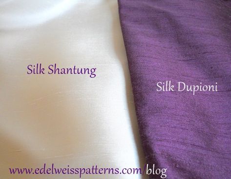 silk-dupioni-versus-silk-shantung Copper Autumn, Shantung Silk, Silk Dupioni, Sewing Lace, Indian Fabric, Fabric Bolts, Silk Dyeing, Learn To Sew, Silk Thread