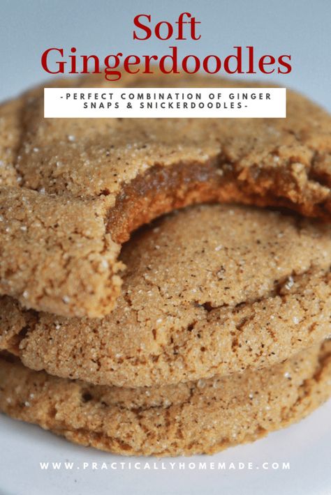 Ginger Doodles Cookies, Ginger Doodle Cookies Recipe, Ginger Doodle Cookies, Gingerdoodles Cookies Recipe, Ginger Snickerdoodles, Ginger Doodles, Cookie Variations, Gingerdoodle Cookies, Doodle Cookies