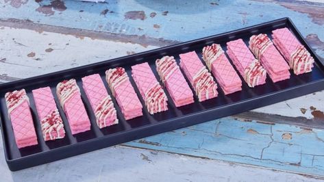 Raspberry Wafer Cookies | CBC Life Pink Wafers, Wafer Cookie, Cake Pucks, Chocolate Wafer Cookies, Chocolate Wafer, Raspberry Extract, Raspberry Buttercream, Freeze Dried Raspberries, Dried Raspberries