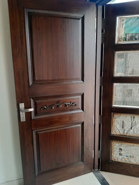 www.youtube.com/c/woodworkingidea Polish Door Design, Door Polish Wooden, Wooden Main Door, Doors Design, Wooden Main Door Design, Main Door Design, Main Door, Wood Polish, Sliding Glass Door