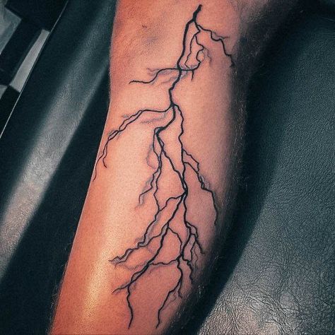 Lightnight Bolt Tattoo, Griffin Tattoo, Lightning Bolt Tattoo, Lightning Tattoo, Butterfly Hand Tattoo, Bolt Tattoo, White Ink Tattoo, Guitar Tattoo, Leg Tattoo Men