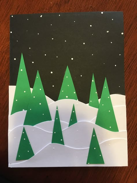 Christmas card Christmas Card Ideas, Fun Christmas Cards, Christmas Cards Kids, Handmade Christmas Tree, Homemade Christmas Cards, Christmas Tree Cards, Navidad Diy, Christmas Card Crafts, Xmas Card