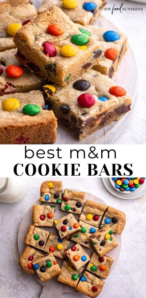 M M Cookie Bars, Blondies Cookies, Bakery Chocolate Chip Cookies, Chocolate Cookie Bars, Modern Honey, Cookie Bars Easy, Blondie Bar, Levain Bakery, Bake Sale Recipes