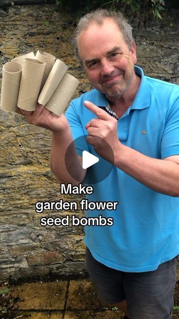 Seedling Pots, Eco Friendly Garden, Flower Bomb, Wildlife Gardening, Wildflower Garden, Seed Paper, School Garden, Toilet Roll, Wildflower Seeds