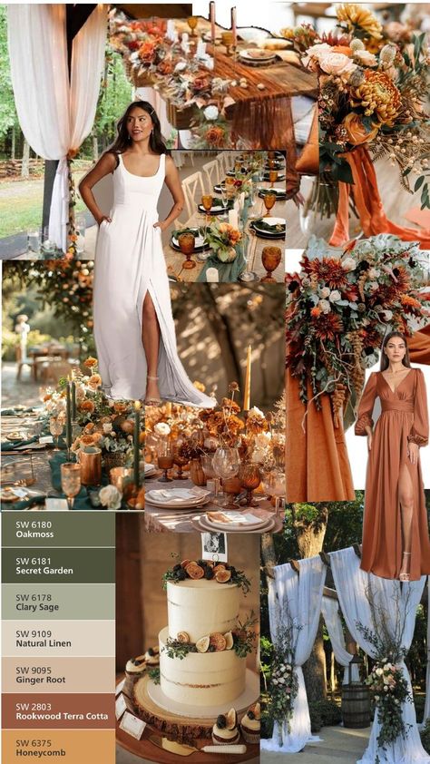 Romantic terracotta boho wedding. Neutral earthy tones create a soft romantic setting. Wedding Earthy Tones, Earth Tone Wedding Theme, Earthy Tones Wedding, Earthy Wedding Decorations, Terracotta Boho Wedding, Wedding Neutral, Seasonal Palette, Earth Tone Wedding, Wedding Themes Spring