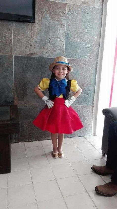 Disfraz de Pinocho niña Pinocchio Costume, Pinocchio Disney, Kids Costumes Girls, Disney Halloween Costumes, Running Costumes, Cotton Gloves, Dapper Day, Disney Costumes, Pinocchio