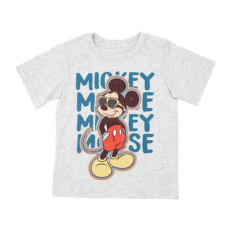 Character: Mickey MouseClosure Type: Pullover HeadFit: Regular FitNeckline: Crew NeckSleeve Length: Short SleeveFiber Content: 99% Cotton, 1% PolyesterFabric Description: JerseyCare: Tumble Dry, Machine WashCountry of Origin: Imported Mickey Mouse Outfit, Disney Toddler, Mickey Shirt, Mommy And Son, Tops Graphic, 3rd Birthday Parties, Disney Shirts, Boys Casual, Bday Party