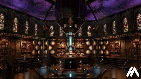 ArtStation - TARDIS INTERIOR - INDUSTRIAL CONSOLE (3D MODEL) Tardis Interior Concept, Tardis Interior, Interior Concept Art, Industrial Console, Church Door, Interior Industrial, I Am The Doctor, Colton Underwood, Sci Fi Architecture