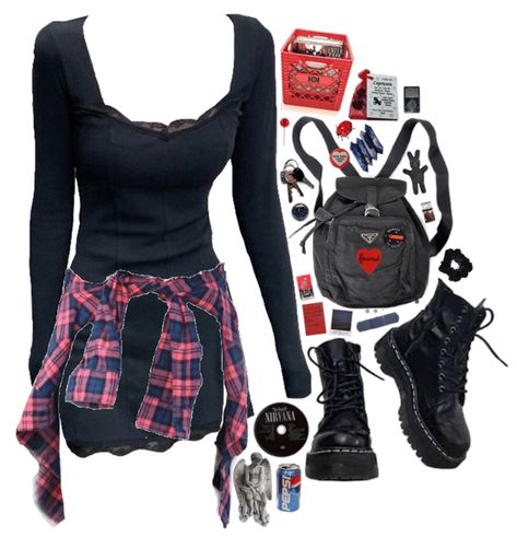 Halloween Polyvore Outfits, Grunge Outfits Png, Supernatural Aesthetic Outfit, Supernatural Inspired Outfits, Halloween Inspired Outfits, Rachel Amber, Supernatural Dr, Emo Clothes, Cosplay Clothes