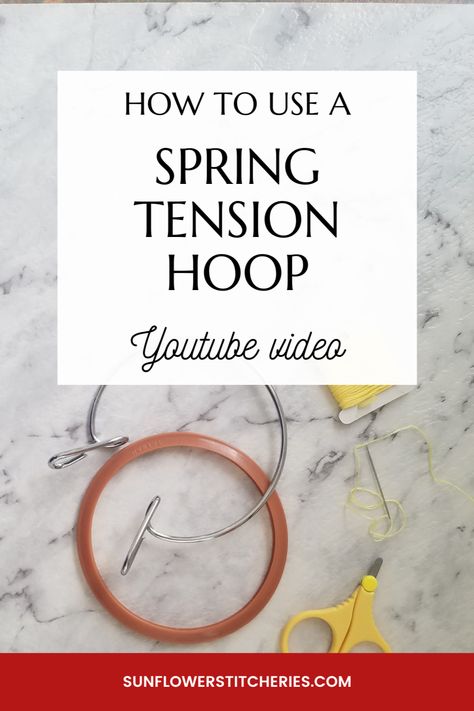 A quick vidoe showing how to use the Spring Tension hoop for embroidery or possibly hand quilting. Spring Embroidery, Small Embroidery, Hand Quilting, Embroidery Hoop, Being Used, Easy To Use, How To Use, Needlework, Quilting