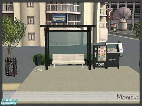 ~Monica~'s Sim City Bus Stop - black Bloxburg Bus Stop Ideas, Bus Stop Bloxburg Decal, Bus Stop Bloxburg, Bloxburg Prison, Town Bloxburg, City Bloxburg, Town Building Ideas, Bloxburg City Ideas, Bloxburg Tips