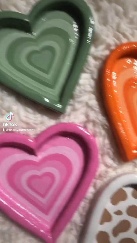 Clay jewelry trays [Video] | Sculpture art clay, Clay diy projects, Diy clay crafts Things To Make From Clay Easy, Clay Jewelry Tray Aesthetic, Cute Jewelry Holders Diy Clay, Air Dry Clay Heart Tray, Polymer Clay Tray Jewelry Dish, How To Make Dry Clay, What To Make With Clay Aesthetic, Clay Tray Tutorial, Clay Crafts Heart