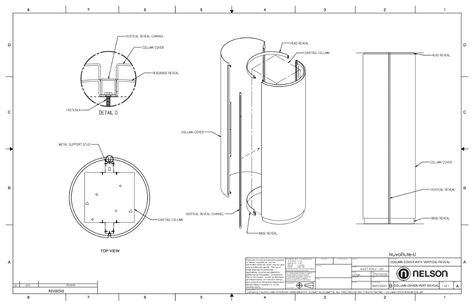 NelsonAMD - Column Covers - Symphony Tower, Atlanta, GA Column Drawing, Column Design Interior, Acp Cladding, Arch Column, Column Cladding, Facade Detail, Column Structure, Wood Column, Column Wrap