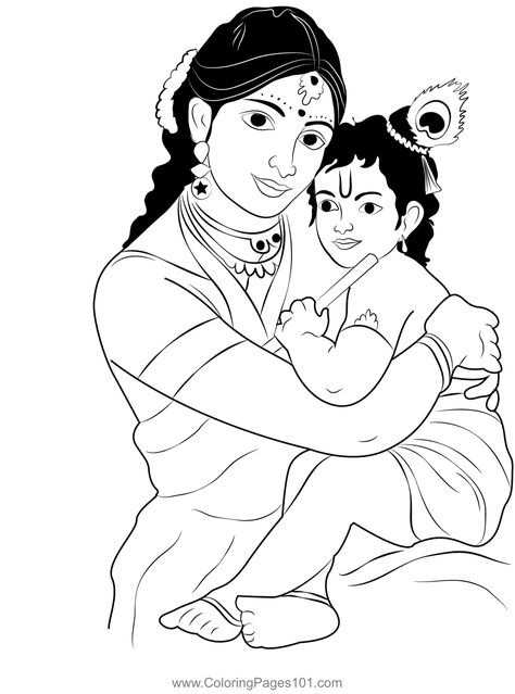 Krishna 4 Coloring Page Krishna Clipart, Sita Photo, Outline Pictures, Poster Rangoli, Ram Sita, Pencil Drawing Images, Rajasthani Art, Wedding Drawing, Lotus Flower Art