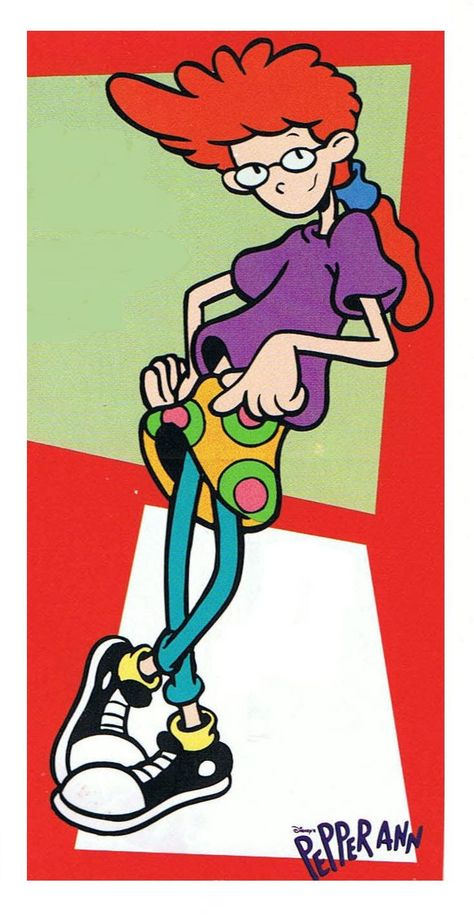 Pepper Ann Cartoon, Pepperanne Cartoon, Doug Nickelodeon, Carton Tattoo, 90s Disney Cartoons, 90s Series, Pepper Ann, 90s Cartoon Shows, Cartoons 80s 90s