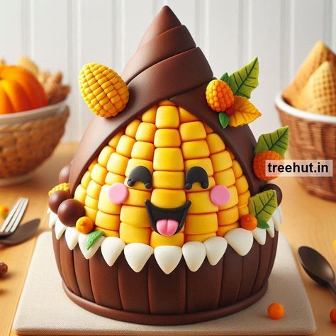 Cornucopia Cake Ideas and Fall Cake Decoration Ideas and Techniques Cupcake Arrangements, Clock Labels, Valentines Day Bulletin Board, Christmas Bulletin Board, Thanksgiving Cakes, Christmas Bulletin, Cake Shapes, Fall Cakes, Character Cakes