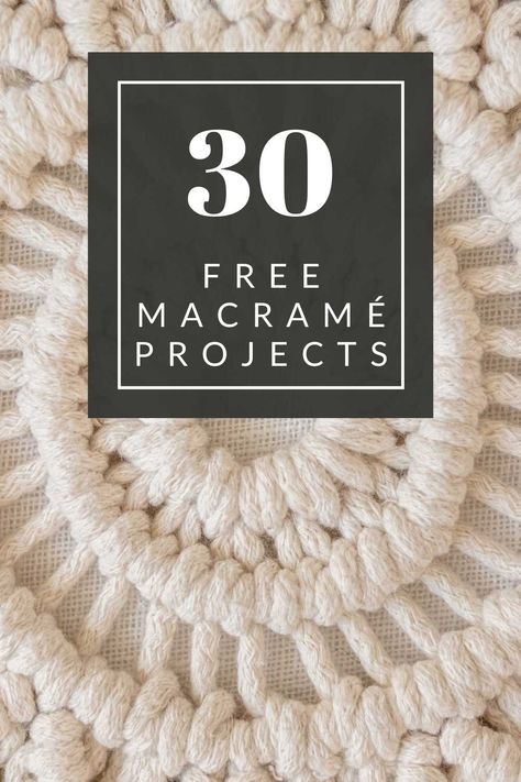 Macrame Pdf Free Pattern, Useful Macrame Ideas, Fun Crochet Projects Creative, Macrame Projects Tutorials, Macromae For Beginners, Fabric Macrame, Beginner Macrame Projects, Braiding Rope, Macrame Knots Step By Step