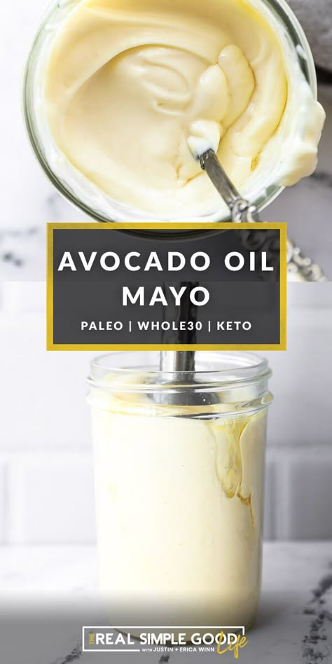 Easy Mayo Recipe, Keto Mayonnaise Recipe, Keto Mayonnaise, Easy Mayo, Avocado Mayo Recipe, Keto Staples, Avocado Oil Mayonnaise Recipe, Keto Mayo, Keto Sauce