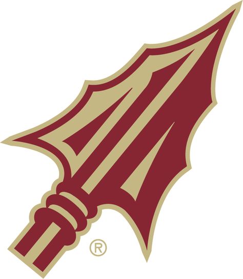 Florida State Seminoles Alternate Logo (2014) - Fsu Spear, Spear Tattoo, Seminole Art, Florida State Seminoles Logo, Florida State Seminoles Football, Florida State Football, Seminoles Football, Florida Football, Basketball Svg