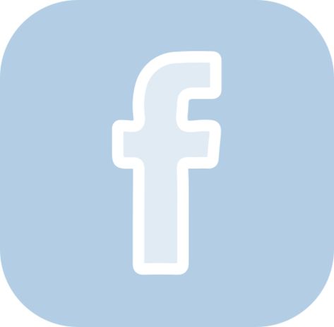 Fb Icon Logo Aesthetic, Light Blue Facebook Icon, Facebook Icon Aesthetic, App Icons Facebook, Social Media Logos Icons, Fb Icon, Iphone Blue, Network Logo, Facebook Logo