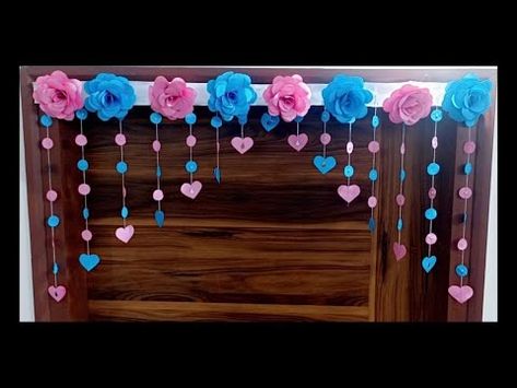 (304) Amazing Door Hanging Making At Home| Paper Door Toran | Door Decoration Ideas| Door Hanging Craft | - YouTube Toran With Paper, Toran Making Ideas With Paper, Paper Toran Designs, Paper Toran, Toran Making Ideas, School Chalkboard Art, Door Decoration Ideas, Door Toran, Door Hanging Decorations