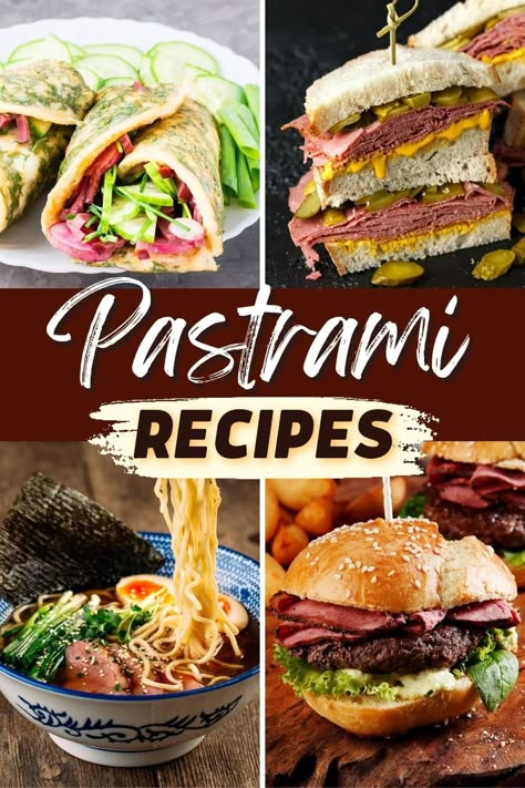 10 Best Pastrami Recipes (+ Easy Meal Ideas) Pastrami Soup Recipe, Pastrami Meal Ideas, Pastrami Dinner Ideas, Pastrami Recipe Dinners, Leftover Pastrami Recipes, Recipes Using Pastrami, Best Pastrami Sandwich Recipe, Recipes With Pastrami, Pastrami Ideas