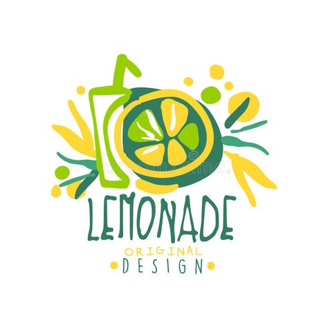 Lemonade Logo Design, Lemonade Logo, Cocktail Logo, Ideas Comedor, Lemon Food, Boutique Logo Design, Logo Hand, Hand Drawn Vector Illustrations, Truck Ideas