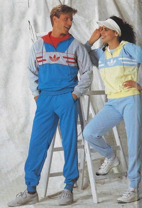 80s Sports Fashion, Adidas Editorial, Retro Fashion 80s, 80s Sport, 80s Sports, 80s Adidas, 90’s Outfits, Mens 80s, Gym Wear Men