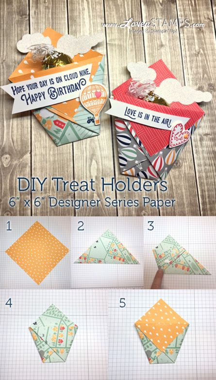 Simple Sweets, Paper Pocket, Treat Holders, Candy Holder, Treat Holder, Designer Paper, Design Paper, Treat Box, 3d Paper Crafts