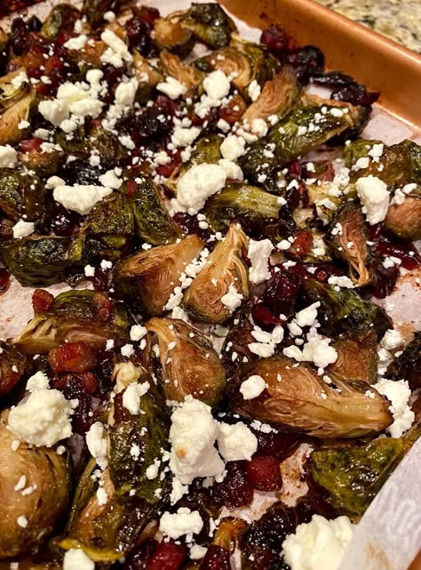 Feta Balsamic Brussel Sprouts, Garlic Roasted Brussel Sprouts, Honey Roasted Brussel Sprouts, Honey Balsamic Brussel Sprouts, Brussels Sprouts Recipe With Bacon, Smashed Brussels Sprouts, Side Dish Veggies, Baked Brussel Sprouts, Balsamic Brussel Sprouts