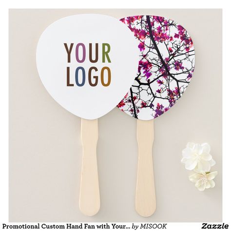 Company Swag, Swag Ideas, Logo Photo, Custom Fans, Hand Logo, Hand Held Fan, Idea Board, Tropical Palm, Photo Logo