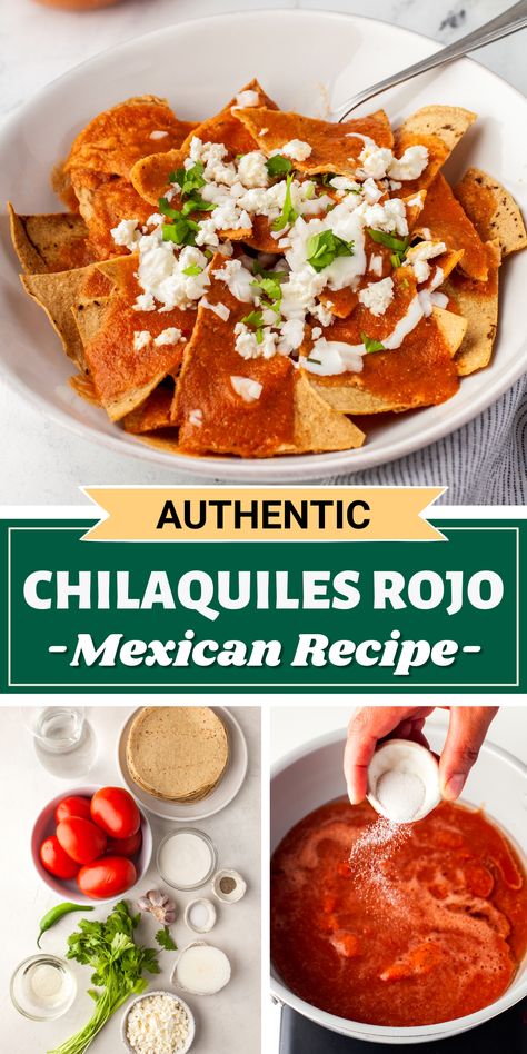 Salsa For Chilaquiles, Chilaquiles Recipe Mexican Red, Authentic Chilaquiles Recipe, Chilliquelles Breakfast, Red Chilaquiles Recipe Sauces, Chilaquiles Sauce Recipe, Chilequilles Recipe, Chilliquelles Breakfast Recipe, Chilechilles Recipe